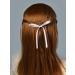 XFYUZR Women Bow Hair Clip Set - 10Pcs White Pink Ribbon Ponytail Holder for Girls - Buy Online on GoSupps.com