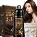 Shampoing Colorant 500 ml Hair Sye Shampoo 3 en 1 & 50 ml Shampooing & 50 ml Apr s-Shampoing Longue Dur e-Naturelle Shampooing Cheveux Color s Instantan pour Homme Femme (Dark Brown)