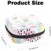 Women's Cartoon Pink Blue Rainbow Cloud Portable Period Kit | Bonds Storage Pockets Keeper | Feminine Product Bag for Girls - Buy Online on GoSupps.com