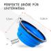 Petsation Foldable Dog Bowl - 350ml Portable Water & Food Bowl for Dogs - Ideal for Travel & Everyday Use - Original Blue Design - Buy Online on GoSupps.com