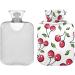 NAANLE Cartoon Cherry Berries Transparent 2L Hot Water Bottle - Large Heat & Cold Therapy for Pain Relief - Buy Online on GoSupps.com