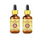Deve Herbes Pure Chaulmoogra Oil Hydnocarpus wightiana with Glass Dropper Cold Pressed Pack of Two 100ml X 2 6 oz