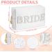 XunYee Bride Gifts Set - Headband, Makeup Bag, Tiara, White Toiletry Bag & Letter Purse for Bridal Shower & Bachelorette Party - Buy Online on GoSupps.com