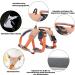 Belpro Multi-Purpose Dog Harness | No Pull Reflective & Adjustable Vest | Durable Handle & Dog Dishes for Large Dogs | XL Orange - Buy Online on GoSupps.com
