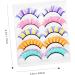 minkissy 5 Pairs Colored False Eyelashes Natural Fake Lashes Russian Strip Lashes d Curl Colorful Lash Extensions Colored Cluster Lashes False Eyelashes Fluffy Fake Eyelashes Individual Bar - Buy Online on GoSupps.com