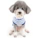 Zweitea Summer Dog Shirts for Small Dogs | Striped Breathable Cotton Tanks | Soft Pet Clothing for Puppies & Chihuahuas - Buy Online on GoSupps.com