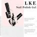 LKE Gel Nail Polish Kit with 72W UV Lamp - 6 Pink Truffle Colors, Glossy & Matte Top Coat - Manicure DIY Set for Women - Buy Online on GoSupps.com
