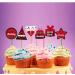 36PCS Black Red Happy Birthday Cupcake Topper Decorations for Men Women Happy Birthday Cake Topper Party Supplies Birthday Cupcake Picks Cake Decor - Buy Online on GoSupps.com