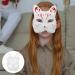 Cabilock Blank Fox Masks - Unpainted Masquerade & Cosplay Accessories | Paintable Tissue Opera Cat Masks for Halloween - Buy Online on GoSupps.com