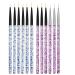 Mwoot 12 Pieces Nail Brush Set 7/9 /11 mm Nail Liner Tools Professional UV Gel Acrylic Nail Art Painting Pen Detail Nail Design Brush