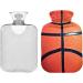 YOUJUNER Hot Water Bottle with Basketball Print Cover | 1L Large Hand & Feet Warmer for Ultimate Comfort | Perfect for Sports Fans - Buy Online on GoSupps.com