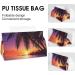 Tissue Box Cover Tissue Box Holder Sunset Ocean with Tropical Palm Trees Twilight Scenery Print Tissue Holder Travel Tissue Packs Facial Paper Holder Decorative Holder - Buy Online on GoSupps.com