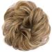 Women Messy Hair Scrunchy Scrunchie Bun Up Do Hair Piece Hair Ribbon Ponytail Hair Extensions Wavy Messy Sandy Blonde to Bleach Blonde - Buy Online on GoSupps.com
