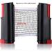 Retractable Table Tennis Net Replacement - 6ft Ping Pong Net & Post with PVC Storage Bag - Fits Tables Up to 2.0 inch - Black - Buy Online on GoSupps.com