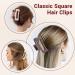 Hair Claw Clips Large 6 Packs - Square Flower Hair Clips for Women - Matte 4.1 Inch - 3 Mixed Colors - Ideal for Thick and Thin Hair - Buy Online on GoSupps.com