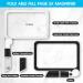 Smlirop 48 LED 5X Magnifier Cool and Warm 3-Mode Switching - Ideal for Low Vision Observation Aids and Elderly Readers - Reduces Eyestrain for a Comfortable Reading Experience (Lens 7.5 * 4.4 in) - Buy Online on GoSupps.com