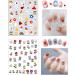 16 Sheets 3D Nail Stickers with Tweezer - Self-Adhesive Floral Nail Decals for Women Kids & Girls | Stylish Manicure Accessories - Buy Online on GoSupps.com