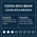 Virgin Hill Coffee - Costa Rica Brown - Smooth Intensity & Mild Roast - Half Pound of High-Grade Coffee Beans - 8oz / 227 grams Whole Beans 8 oz. / 227 grams - Buy Online on GoSupps.com