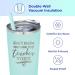 Don't Make Me Use My Teacher Voice Funny Tumbler - Stainless Steel Insulated Travel Tumbler - Teacher Gifts for Women - Buy Online on GoSupps.com