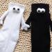 VVZZL Funny Magnetic Suction 3D Doll Couple Socks - Couple Holding Hands Novelty Unisex Socks (2 Pairs, Black) - Buy Online on GoSupps.com