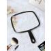 Gladmart Square Black Hand Mirror with Handle - Ideal for Salon, Barber, and Hairdressing (9 x 12.4 inches) - Buy Online on GoSupps.com