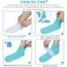 SuzziPad Cold Therapy Socks with 6 Gel Ice Pack for Foot Pain Relief - Cooling Socks for Chemotherapy, Heel Pain, Achilles Tendonitis, Sprained Ankle - S/M Aqua - Buy Online on GoSupps.com