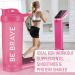 Be Brave Protein Shaker Bottle 700ml - 2 Pack BPA-Free Mixer Ball & Airtight Lid for Smooth Shakes - Pink - Buy Online on GoSupps.com