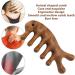 Premium Sandalwood Hood Scalp Massage Comb - Wide Tooth Wooden Hair Comb for Stress Relief & Relaxation - Buy Online on GoSupps.com