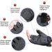 YOSUNPING Tactical Half Finger Gloves - Touchscreen, Riding, Motorcycle, Hunting, Cycling - Black X-Large - Buy Online on GoSupps.com