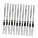 BIUDECO 12pcs Lying Silkworm Eyeliner White Eyeliner Pencils Glitter Highlighter Waterproof Eyebrow Wood