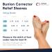 Copper Compression Bunion Corrector Sleeve | Orthopedic Big Toe Aligners for Plantar Fasciitis & Hallux Valgus Relief | Unisex Copper Infused Toe Straightener & Spacer - S/M (1 Pair - Buy Online on GoSupps.com