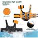 Kuoser Dog Life Jacket | Durable & High Buoyancy Vest for Small Medium Large Dogs | Orange & Camouflage Options | Secure Swimming Safety - Buy Online on GoSupps.com