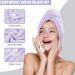 Ultra Absorbent Hair Drying Towel Turban 2 Pack - Purple, 10 X 26 - Quick Dry Wrap for Curly Long Thick Hair - Buy Online on GoSupps.com