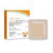 Bordered Silver Silicone Ag Sterile Absorbent Antibacterial Dressing  4x 4 (2.5x 2.5 Pad)  5 dressings/Box  MedHeal by MedvanceTM