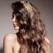 Frcolor Bridal Headband | Golden Leaf Baroque Headpiece | Vintage Bridal Accessories for International Shipping - Buy Online on GoSupps.com