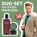 American Crew Care Duo Set: 3 in 1 Shampoo - Shampoo Conditioner & Shower Gel (250ml) - Tea Tree Scent + Forming Cream Hair Wax (50g) - Buy Online on GoSupps.com