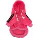 Shop Izefia Dog Hoodie | Warm Fleece Sweatshirt for Small Dogs & Cats | Winter Clothing in Rose Red - XXL Size - Buy Online on GoSupps.com