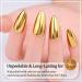 Gold Nail Polish - 3D Mirror Metallic Nail Varnish - Quick Dry Metal Effect Chrome Nail Polish - Breathable French Manicure Nail Polish Nail Paint - Non Toxic & No Need Nail Lamp - Buy Online on GoSupps.com