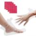 Foot foil foot mask foot cover plastic socks 200PC foot care cover 200pc disposable gloves for the preparation of food for foot pedicure Moisturizing foot care Hot Spa