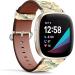 Buy Compatible Patterned Leather Replacement Band for Fitbit Versa 4 Versa 3 Sense 2 - Flying Insects & Bugs Design - Buy Online on GoSupps.com
