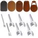 Caydo 7-Piece Leather Craft Half-Round Punch Set for DIY Wallets, Belts, and Bags - 10-40mm - Buy Online on GoSupps.com