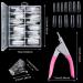 131 Piece Nail Tips Clip and Dual Nail Forms Set with Quick Building Nail Clip Extension Clamp - UV Acrylic Clear Nail Molds and Clipper Trimmer Included - Buy Online on GoSupps.com