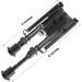 CVLIFE Carbon Fiber Rifle Bipod with Picatinny Adapter - 6-9 Inches - Buy Online on GoSupps.com
