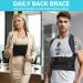 Back Brace Posture Corrector for Men & Women | Adjustable Upper & Lower Back Support for Pain Relief - Buy Online on GoSupps.com