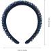 Minkissy Rhinestones Crystal Padded Headbands Blue Rhinestone Diamond Shiny Hairband Wide Glitter Beaded Hair Hoop for Women Party Wedding Headpiece Hair Accessories - Buy Online on GoSupps.com