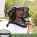Outdoor Mosquito Hat with Removable Netting - Grey | Ideal for Hiking, Fishing, Camping & Climbing - Buy Online on GoSupps.com