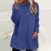 AMhomely Women's Plus Size Double Fleece Hooded Jumper - Dark Blue XL - Buy Online on GoSupps.com