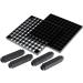U.S. Art Supply 96 Hole Plastic Pencil & Brush Holder - Desk Stand Organizer Holding Rack for Pens  Paint Brushes  Colored Pencils  Markers 96-Hole Single Level - Buy Online on GoSupps.com