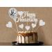 Elicola Happy Anniversary Cake Topper Decorations Glitter Wedding Anniversary Cake Topper Supplies Party Cake Decor Silver - Buy Online on GoSupps.com