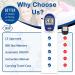 GlucoLeader Enhance Blood Sugar Monitor: 800 Memory Diabetes Testing Kit with 10 Test Strips, Lancets, and Diabetic Socks CE & ISO Certified (UK, mmol/L) - Buy Online on GoSupps.com